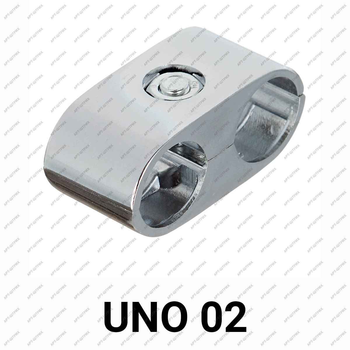 UNO 02 Крепеж двойной для параллельных труб